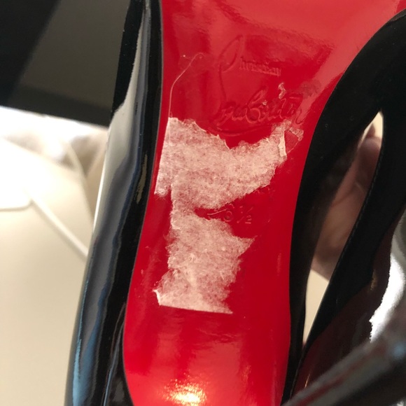 christian louboutin corneille 100 black patent leather size 36.5 - Picture 12 of 17